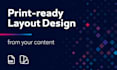 design professional print layouts from your content
