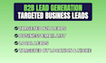 do b2b lead list, targeted business leads
