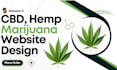 design shopify cbd website and redesign hemp marijuana website or cannabis site