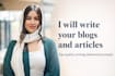 write your articles and blogs
