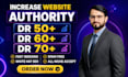 increase domain rating dr 50 dr 60 dr 70 using high quailty backlinks