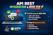 build or fix your spring boot rest API professionally