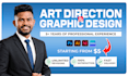 be your dedicated graphic designer and art director for social media