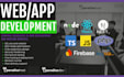 develop a modern web app using nextjs, react and typescript