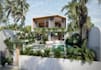 construct cgi tropical villa,3d glass wall,d5 poolside lounge,living room render