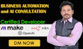 create make com automations, ai automation,  made com