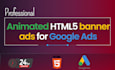create professional animated HTML5 banner ads for google ads