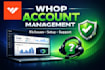 fix issues and design your whop store, mange whop