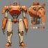 draw mecha robot character sheet design