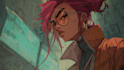 illustrate you as a cyberpunk style character