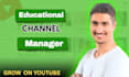 manage your educational youtube channel