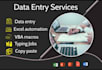 do fast and accurate data entry copy paste and typing work