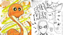 create custom doodles and mixed media art