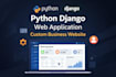 develope python full stack web application