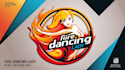 do unique fire dancing lady logo 1 day