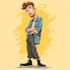draw simple, cute and funny cartoon