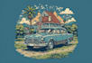 create oldschool vintage cartoon illustration for tshirt
