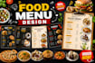 do amazing restaurant modern menu, menu board design