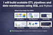 build scalable etl pipelines and data warehouses using sql and python