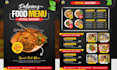 design creative restaurant menu, food menu or TV screen menu