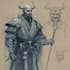 sketch fantasy character concept art