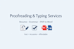 professionally proofread and edit your resume or CV