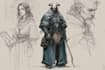 sketch fantasy character concept art