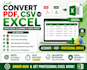 convert PDF to excel,convert bank statement data to exce