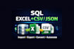 import export excel CSV to sql  XML and convert databases