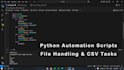 create python automation scripts and student projects