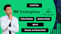 create custom tradingview indicators, strategies in pinescript
