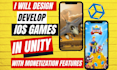 develop ios game application using unity 2d or 3d