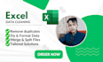 clean, format and organize microsoft excel spreadsheets