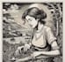 create artistic linocut illustration