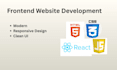 build a modern responsive frontend website