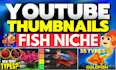 design professional thumbnail for fish niche
