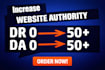 boost domain rating DR 50 plus