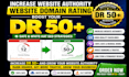 boost domain rating DR 50 plus