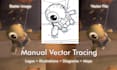 manual vector tracing, convert your image or logo to vector file