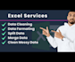 do professional ms excel data cleaning, formatting