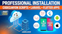 install codecanyon scripts php and flutter apps