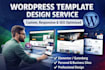 make a professional wordpress template for you