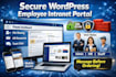 build a secure employee intranet portal using wordpress for your team