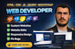 design , redesign and develop modern custom website with HTML,CSS,js