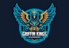 do wonderful griffin king e sport mascot logo design