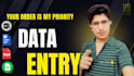 provide reliable data entry and web research services