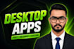 develop electron js windows mac dekstop application