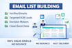do targeted b2b lead generation and verified email list building