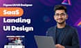 design high converting saas landing page UI in figma