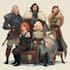 make fantasy or dnd party illustration